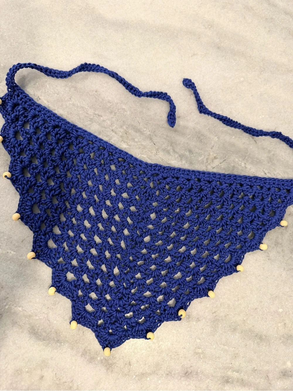 Handmade crochet kerchief